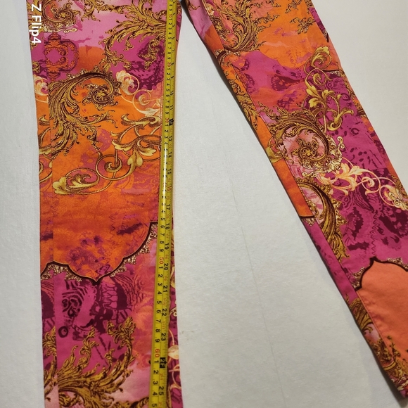 Decree Women's Skinny Jeans - Vibrant Pink and Orange, Sz 7, EUC - Picture 10 of 10